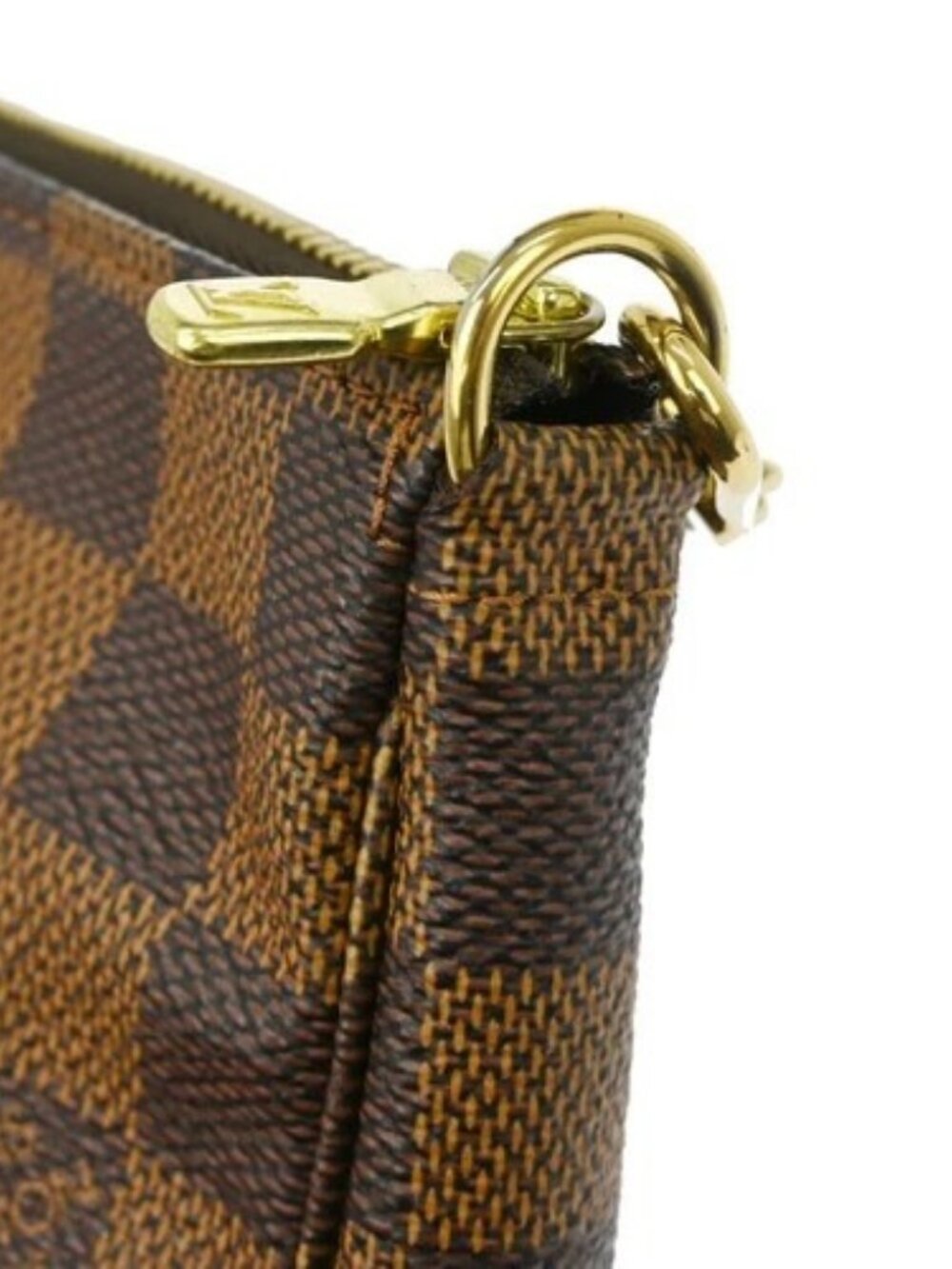 BUYIT03/ LOUIS VUITTON DAMIER POCHETTE ACCESSOIRES HANDBAG N51985 CA0017 YQ07807 - Picture 5 of 9